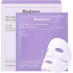 Biodance Rejuvenating Caviar PDRN Real Deep Mask (Purple) (1pack 4 sheet of Mask)